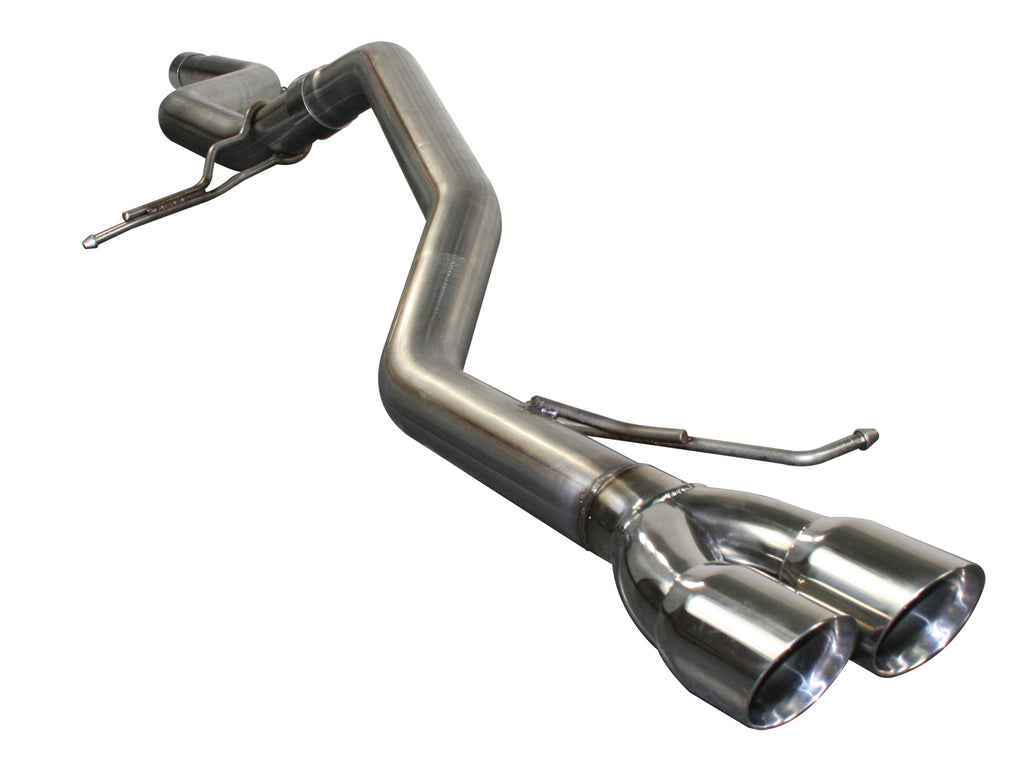 Large Bore-HD 2-1/2in 409 Stainless Steel Cat-Back Exhaust System - Eurosport Performance