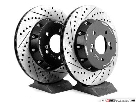 ECS Tuning 2-Piece Lightweight Rear Brake Rotors - Pair (328x20) - Eurosport Performance