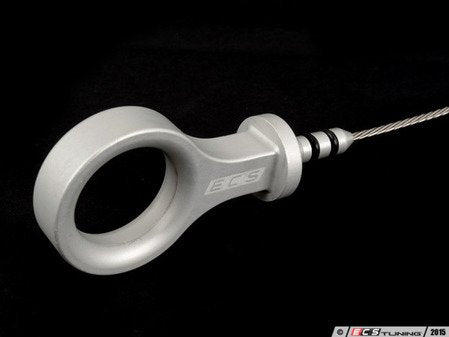 ECS Tuning Billet Engine Oil Dipstick - Silver Anodized - Eurosport Performance