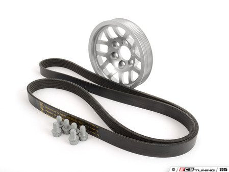 ECS Tuning Lightweight Underdrive Crank Pulley Kit - Silver - Eurosport Performance