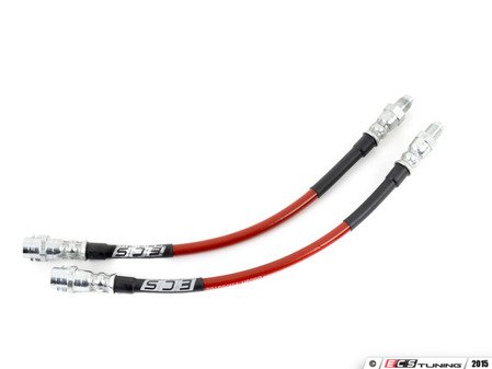 ECS Tuning Exact-Fit Stainless Steel Brake Lines - Rear - Eurosport Performance