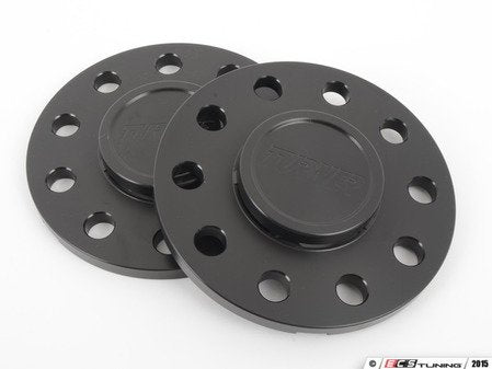 10mm Wheel Spacers with Integrated Hub Extenders & Wheel Bolts - Black (Pair) - Eurosport Performance