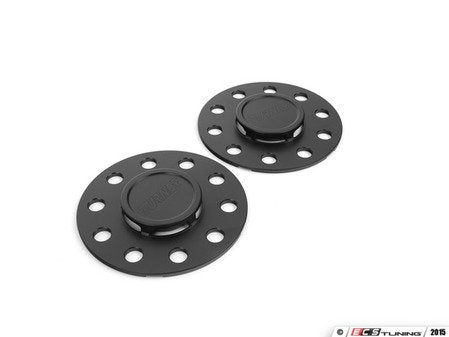 5mm Wheel Spacers with Integrated Hub Extenders - Black (Pair) - Eurosport Performance