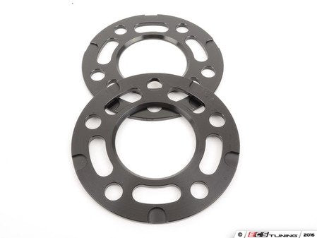 5mm Wheel Spacers - Black (Pair) - Eurosport Performance