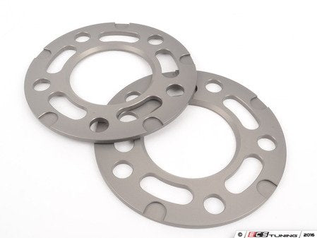 5mm Wheel Spacers - Silver (Pair) - Eurosport Performance