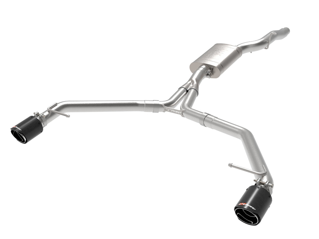 MACH Force-Xp 3 IN to 2-1/2 IN Stainless Steel Axle-Back Exhaust w/ Carbon Tip - Eurosport Performance