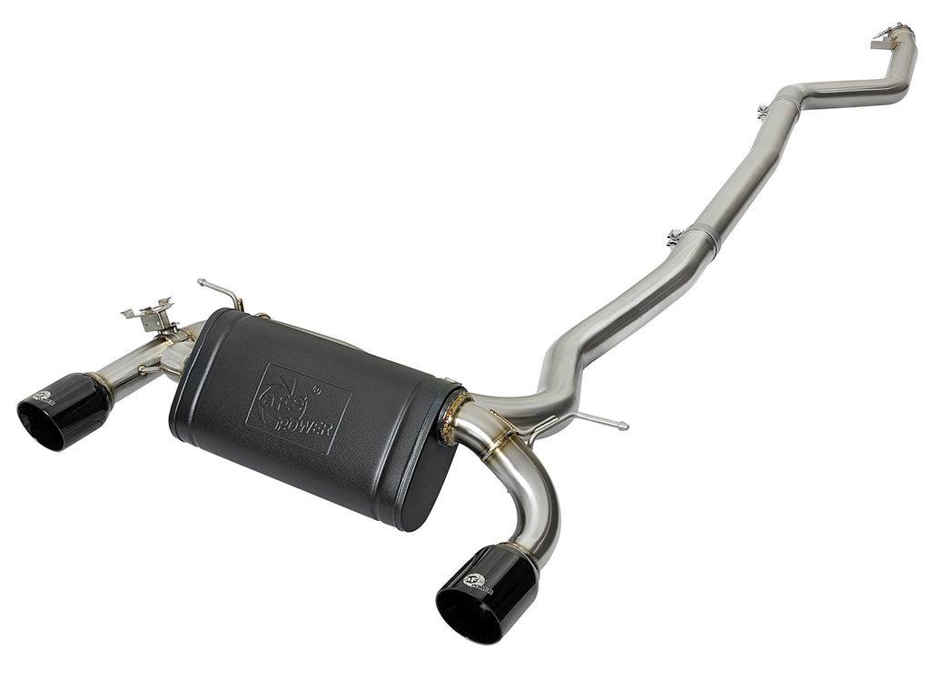 MACH Force-Xp Stainless Steel Cat-Back Exhaust System w/Black Tips - Eurosport Performance