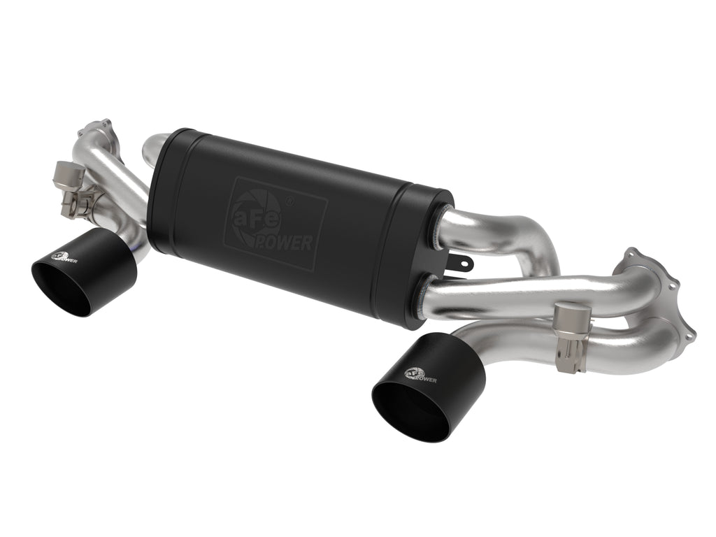 MACH Force-Xp 2-1/2 IN 304 Stainless Steel Cat-Back Exhaust w/ Black Tip - Eurosport Performance