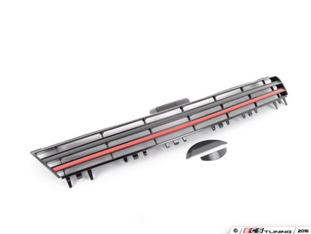 ECS Tuning Golf R Badgeless Grille - With Red Strip - Eurosport Performance