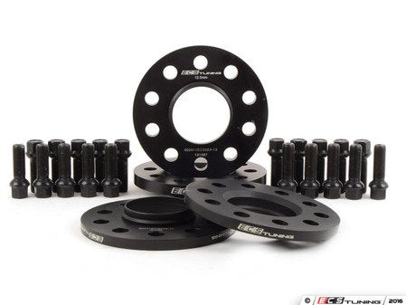 ECS Tuning Wheel Spacer Flush Fit Kit - Black Bolts - Aggressive - Eurosport Performance