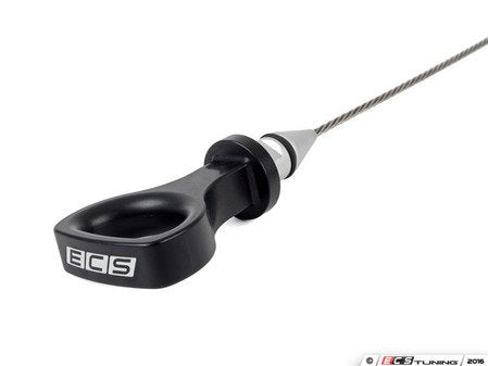 ECS Tuning Billet Engine Oil Dipstick - Black Anodized - Eurosport Performance