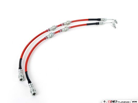 ECS Tuning Front Exact-Fit Stainless Steel Brake Lines - Eurosport Performance