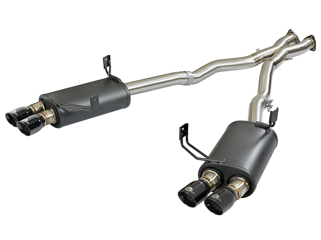 MACH Force-Xp 2-1/2 in 304 Stainless Steel Cat-Back Exhaust w/Black Tips - Eurosport Performance
