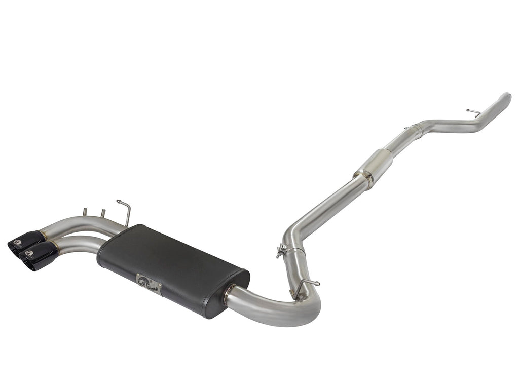 MACH Force-Xp 3 IN to 2-1/4 IN Stainless Steel Cat-Back Exhaust w/ Black Tip - Eurosport Performance