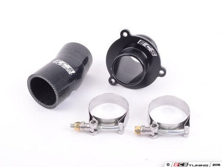 ECS Tuning Turbo Muffler Delete Pipe - With BLACK Silicone Turbo Outlet Hose - Eurosport Performance