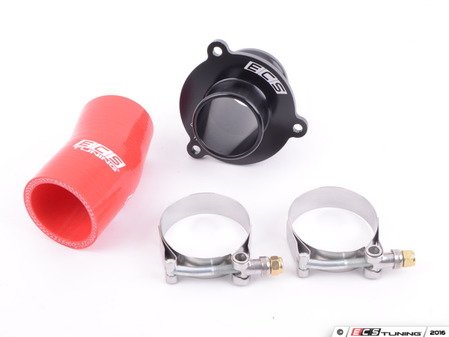 ECS Tuning Turbo Muffler Delete Pipe - With RED Silicone Turbo Outlet Hose