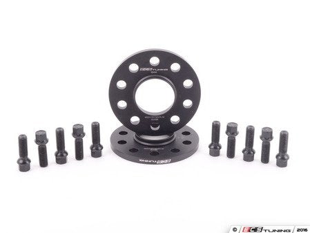 Kit d'entretoise et de boulons de roue ECS Tuning - 10 mm avec boulons de siège à bille noirs