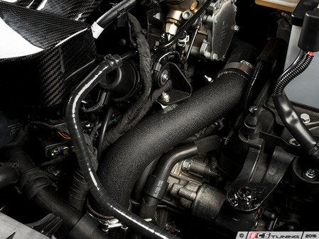 ECS Tuning High Flow Turbo Outlet Pipe Kit - Wrinkle Black - Eurosport Performance