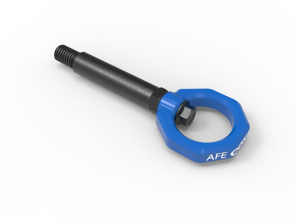aFe Control Rear Tow Hook Blue - Eurosport Performance