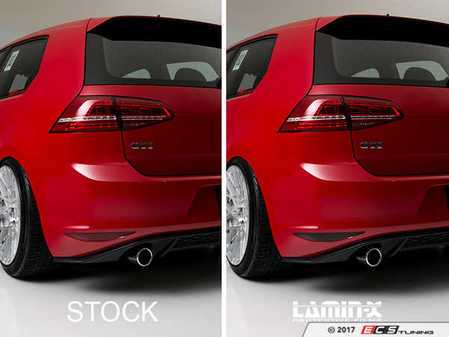 ECS Tuning Rear Bumper Reflector Film Set - GunSmoke - Eurosport Performance
