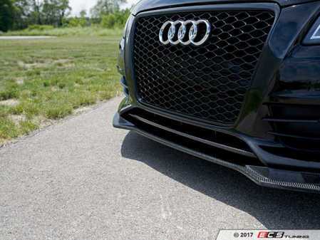ECS Tuning Carbon Fiber Front Lip Overlay - Audi B8 A4 S-Line / S4 - Eurosport Performance