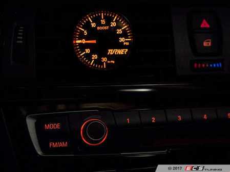 Turner Motorsportss 45mm Boost Gauge - Amber - Eurosport Performance