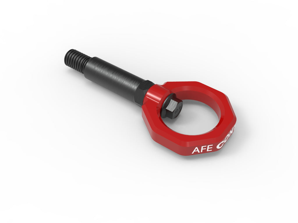 aFe Control Front Tow Hook Red - Eurosport Performance