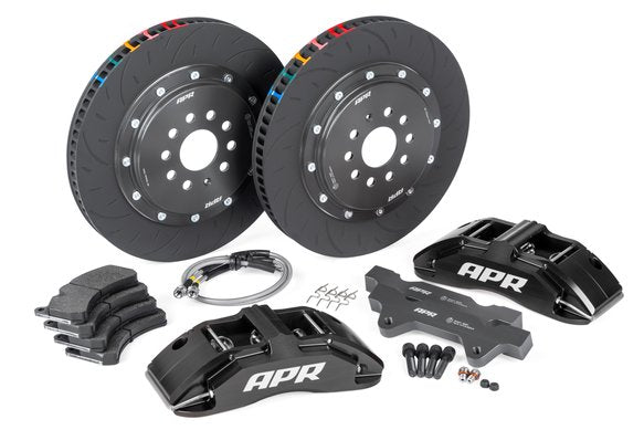 APR Brakes - 380x34mm 2 Piece 6 Piston Kit - Front - Black - RS3 8V Hatch - Eurosport Performance