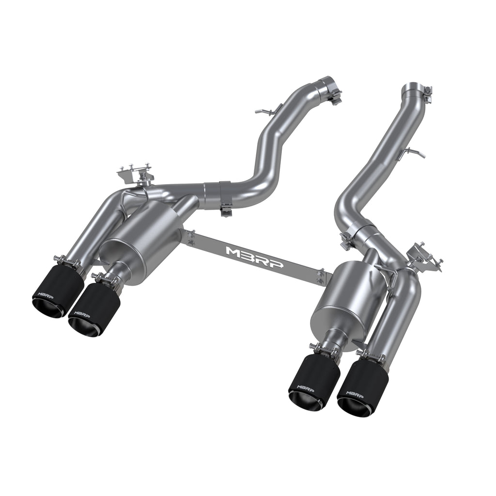 MBRP Axle-Back Exhaust System (Carbon Tips) - BMW M2 F87 (2019-21) - Eurosport Performance