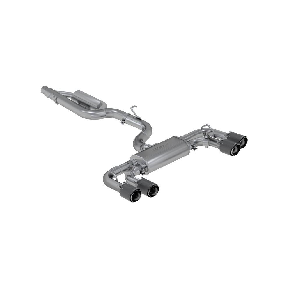 MBRP Armor Pro Active Cat-Back Exhaust System (Carbon Tips) - VW Golf R (2015-19) - Eurosport Performance
