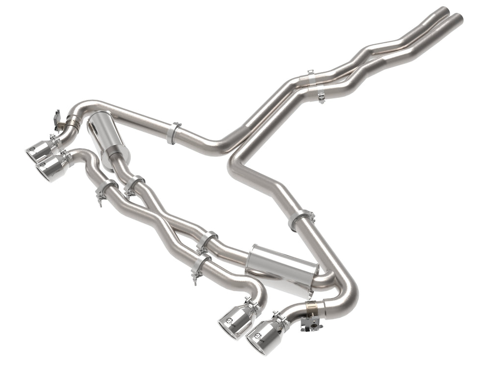 MACH Force-Xp 3 IN to 2-1/2 IN Stainless Steel Cat-Back Exhaust System Polished - Eurosport Performance