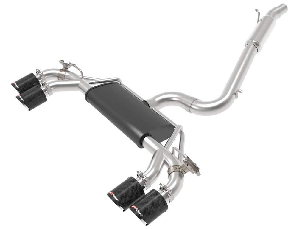 MACH Force-Xp 3 IN to 2-1/2 IN Stainless Steel Cat-Back Exhaust System Carbon - Eurosport Performance
