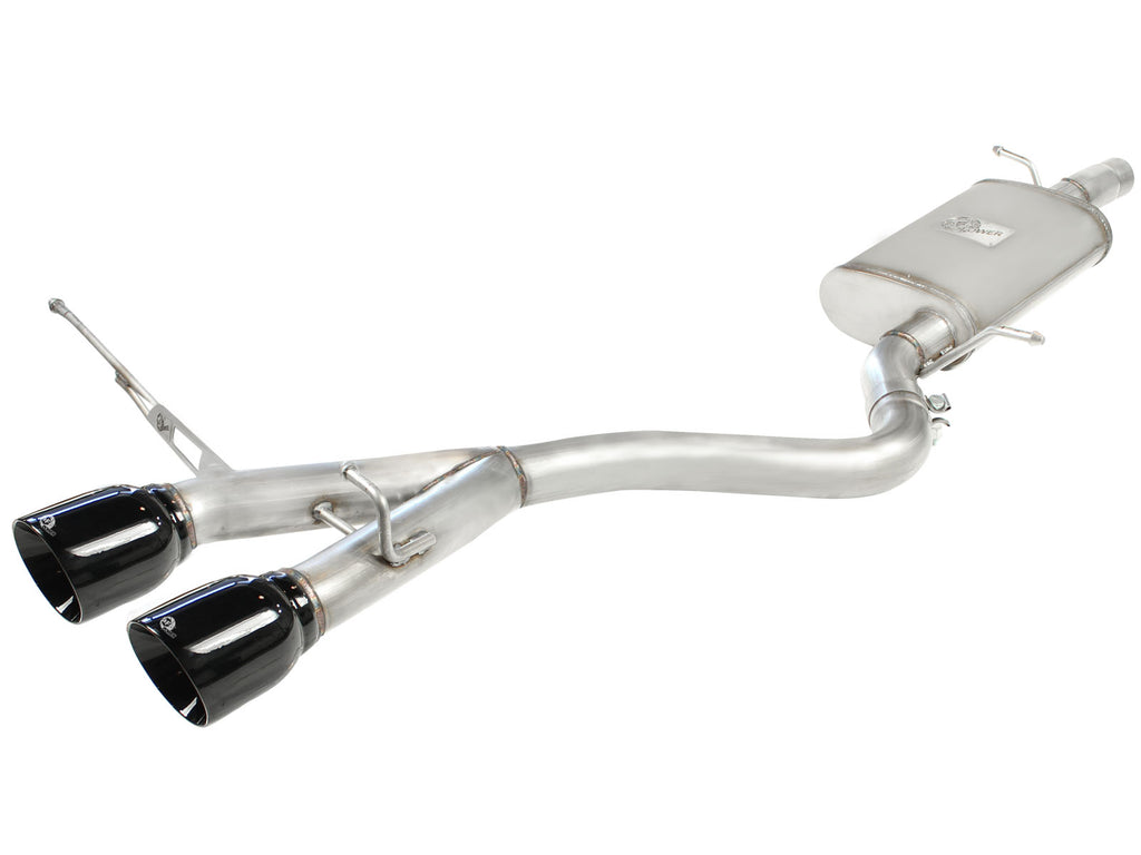 MACH Force-Xp 2-1/2 in 304 Stainless Steel Cat-Back Exhaust w/Black Tip - Eurosport Performance