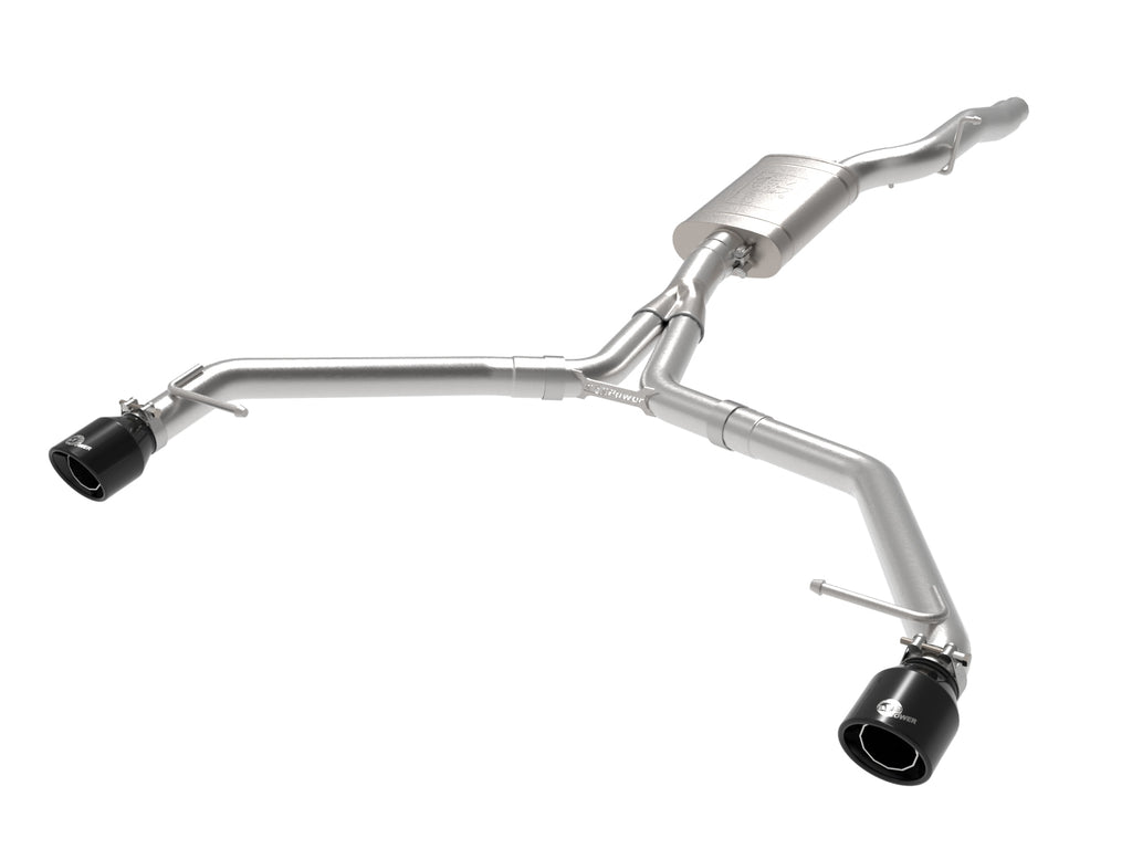 MACH Force-Xp 3 IN to 2-1/2 IN Stainless Steel Axle-Back Exhaust w/ Black Tip - Eurosport Performance