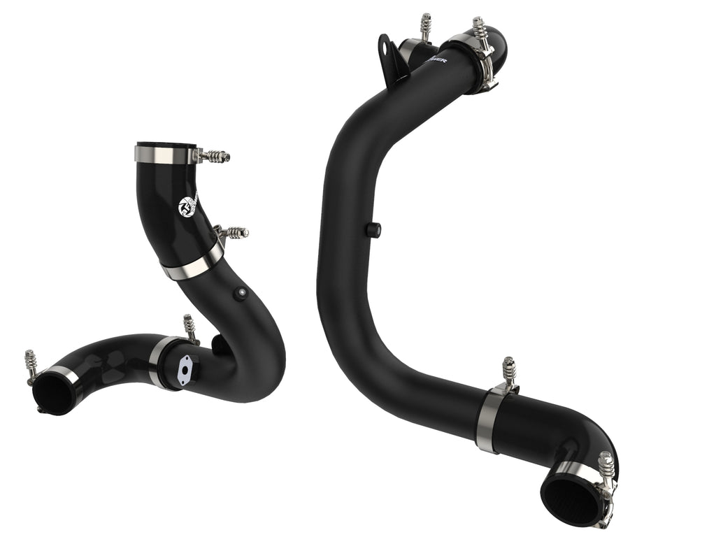 BladeRunner 3 IN Aluminum Hot and Cold Charge Pipe Kit Black - Eurosport Performance