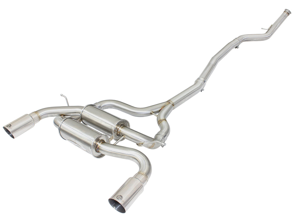 MACH Force-Xp 2-1/2in 304 Stainless Steel Cat-Back Exhaust System w/Polished Tip - Eurosport Performance