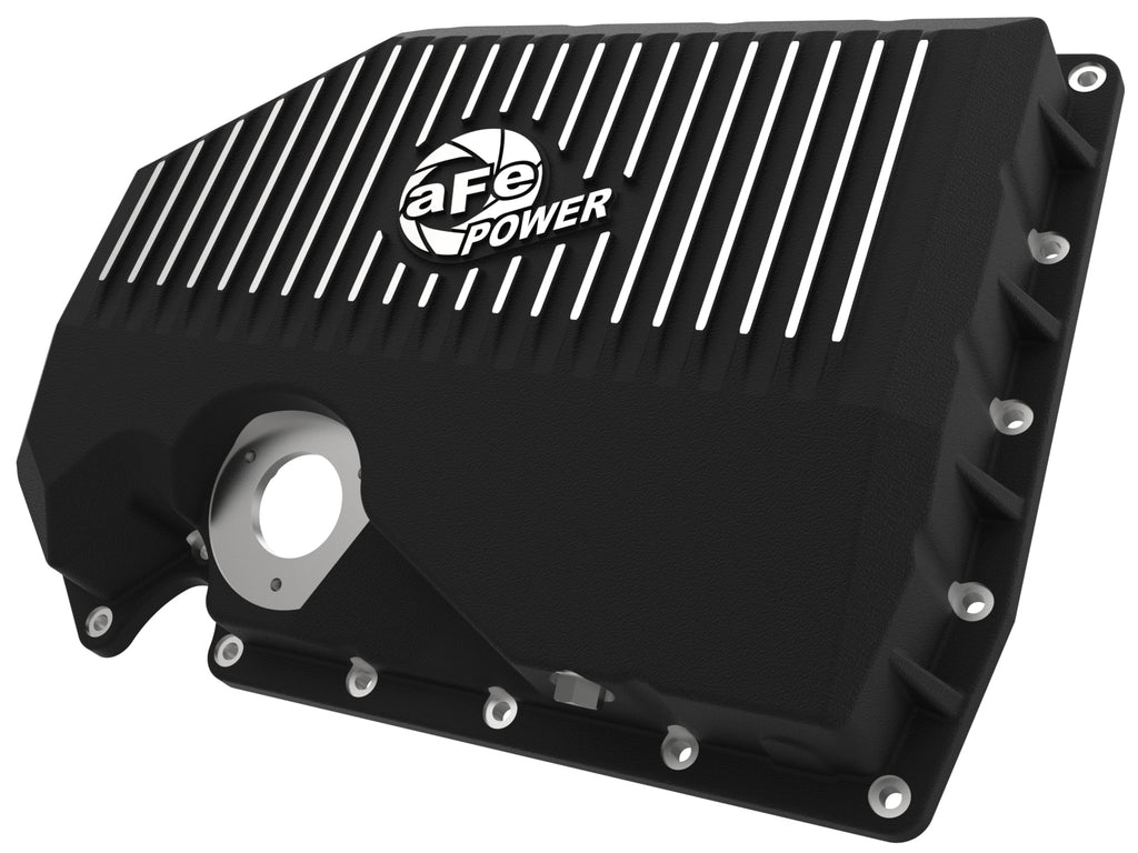 aFe Power Pro Series Engine Oil Pan Black w/ Machined Fins - Eurosport Performance