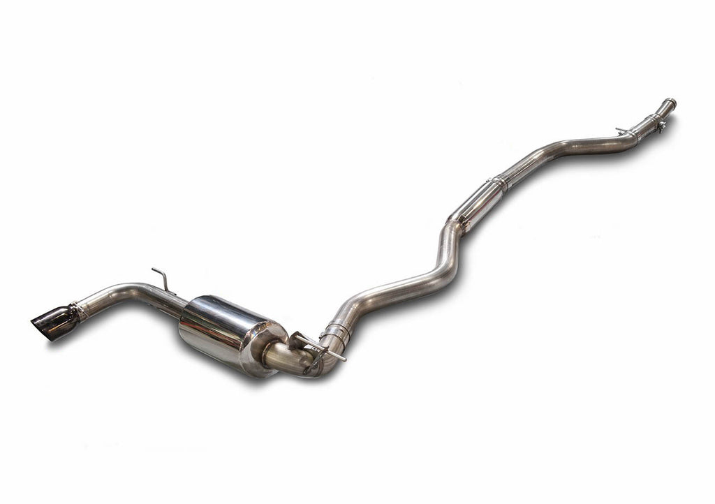 AWE Touring Edition Exhaust + Performance Mid Pipe - BMW F30 320i, Single Side - Chrome Silver Tip (90mm) - Eurosport Performance