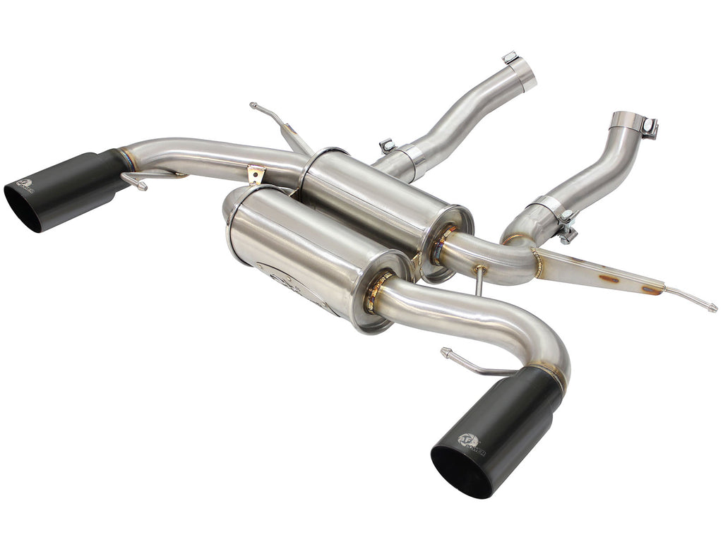 MACH Force-Xp 2-1/2in 304 Stainless Steel Axle-Back Exhaust System w/Black Tip - Eurosport Performance