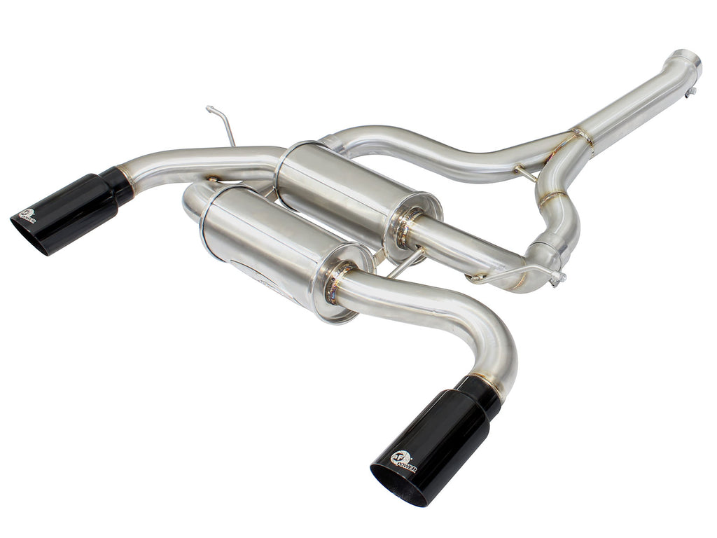 MACH Force-Xp 2-1/2in 304 Stainless Steel Axle-Back Exhaust System w/Black Tip - Eurosport Performance