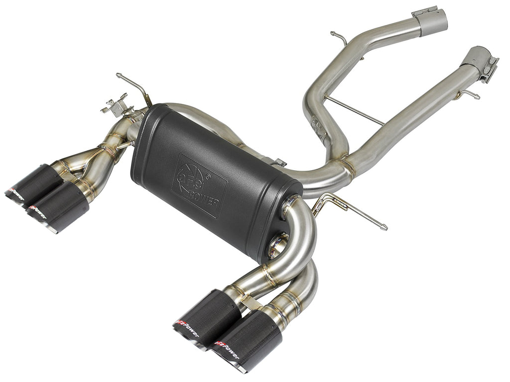 MACH Force-Xp 2-1/2in Stainless Steel Axle Back Exhaust w/ Carbon Fiber Tips - Eurosport Performance