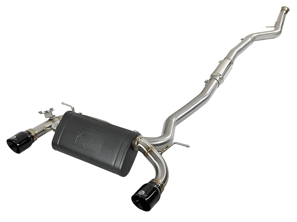 MACH Force-Xp 304 Stainless Steel Cat-Back Exhaust System w/Black Tips - Eurosport Performance