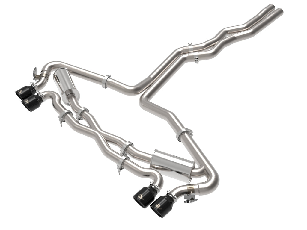 MACH Force-Xp 3 IN to 2-1/2 IN Stainless Steel Cat-Back Exhaust System Black - Eurosport Performance