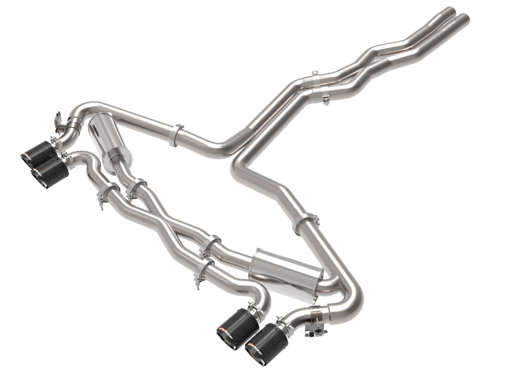 MACH Force-Xp 3 IN to 2-1/2 IN Stainless Steel Cat-Back Exhaust System Carbon - Eurosport Performance