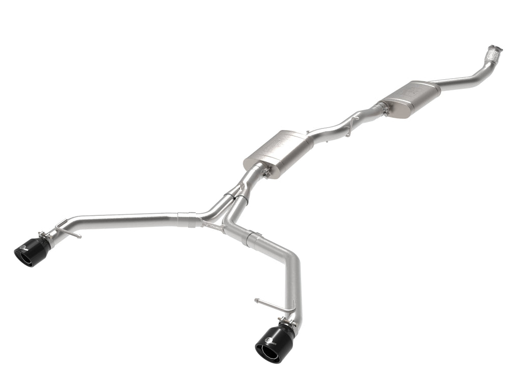 MACH Force-Xp 3 IN to 2-1/2 IN Stainless Steel Cat-Back Exhaust w/ Black Tip - Eurosport Performance