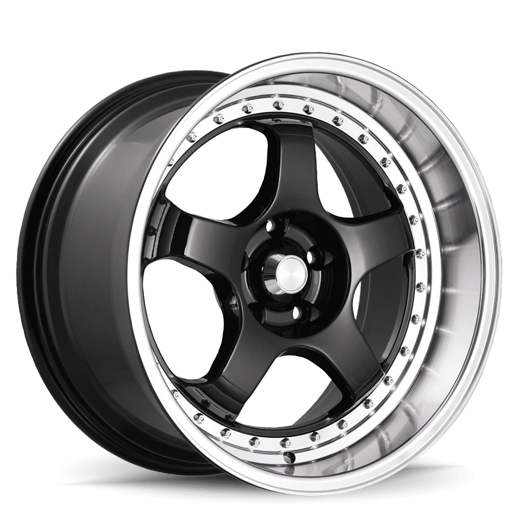 Konig SSM 18x10 5x114.3 ET15 Gloss Black w/ Machined Lip - Eurosport Performance
