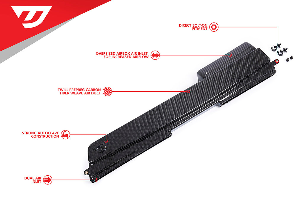 Unitronic Carbon Fiber Air Duct for Tiguan MK2 2.0 TSI - Eurosport Performance
